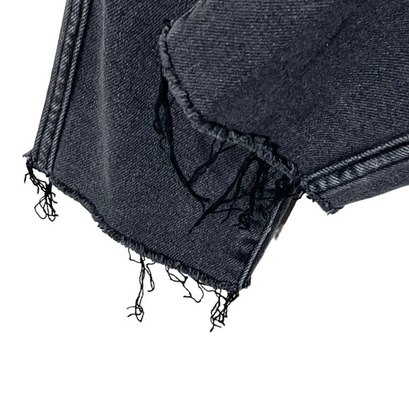 Good American Good Curve Skinny Jeans Raw Edge Black074 Womens Size 2 US 26 - Picture 10 of 14